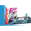 Epic Encounters: Caverns of the Frost Giant-spel med rosa vit låda och teal miniatyr