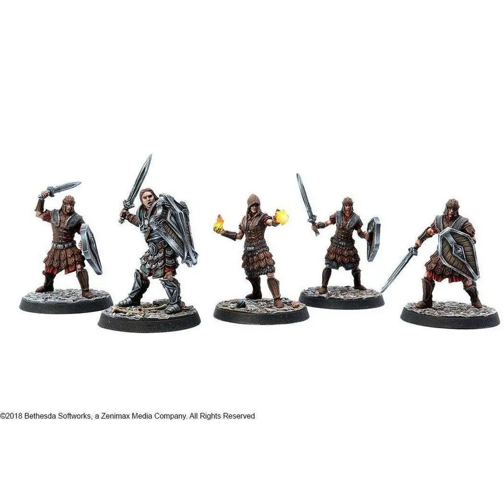 Fem miniatyrsoldater från Es cta imperial legion, detaljerad resin-set