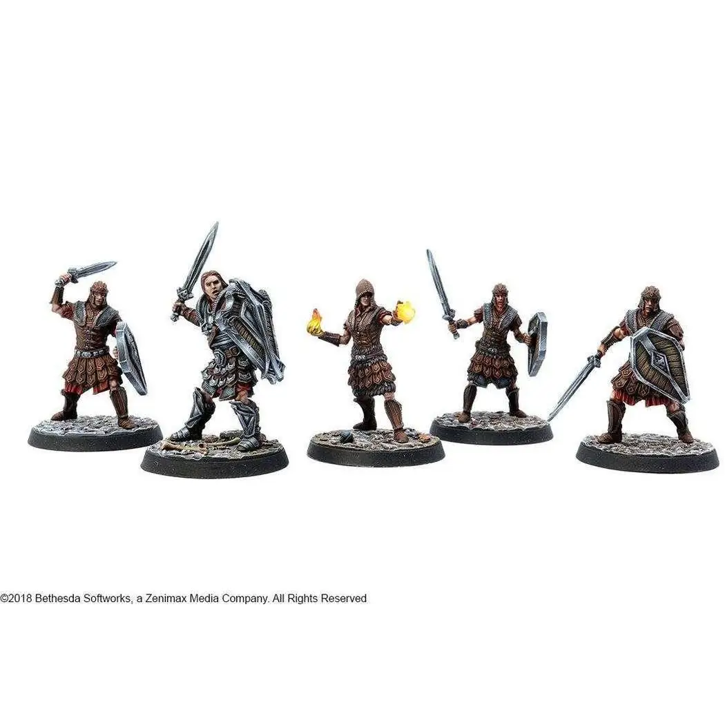 Fem miniatyrsoldater från Es cta imperial legion, detaljerad resin-set