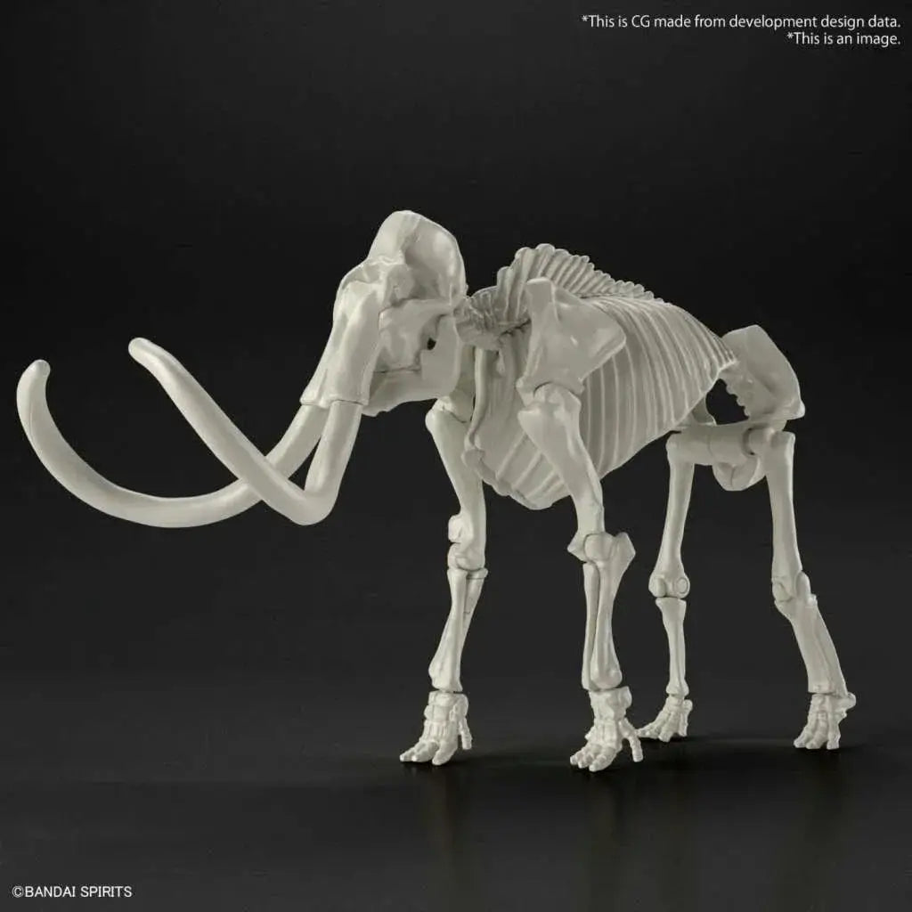 Vit plastmodell av mammutskellett i Exploring Lab Nature Mammoth