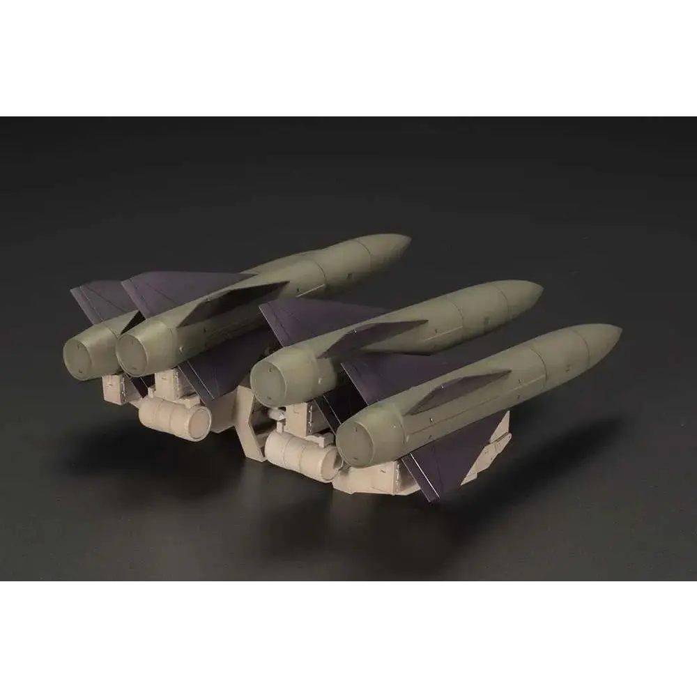 Grå och lila modellmissilbärare med detaljerade fenor för Extend Arms 07