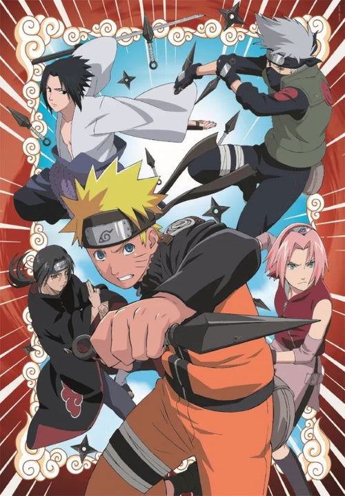 Anime Pussel Kollektion - Naruto: Ninja Warriors - 1000 Bitars Pussel - Robotto