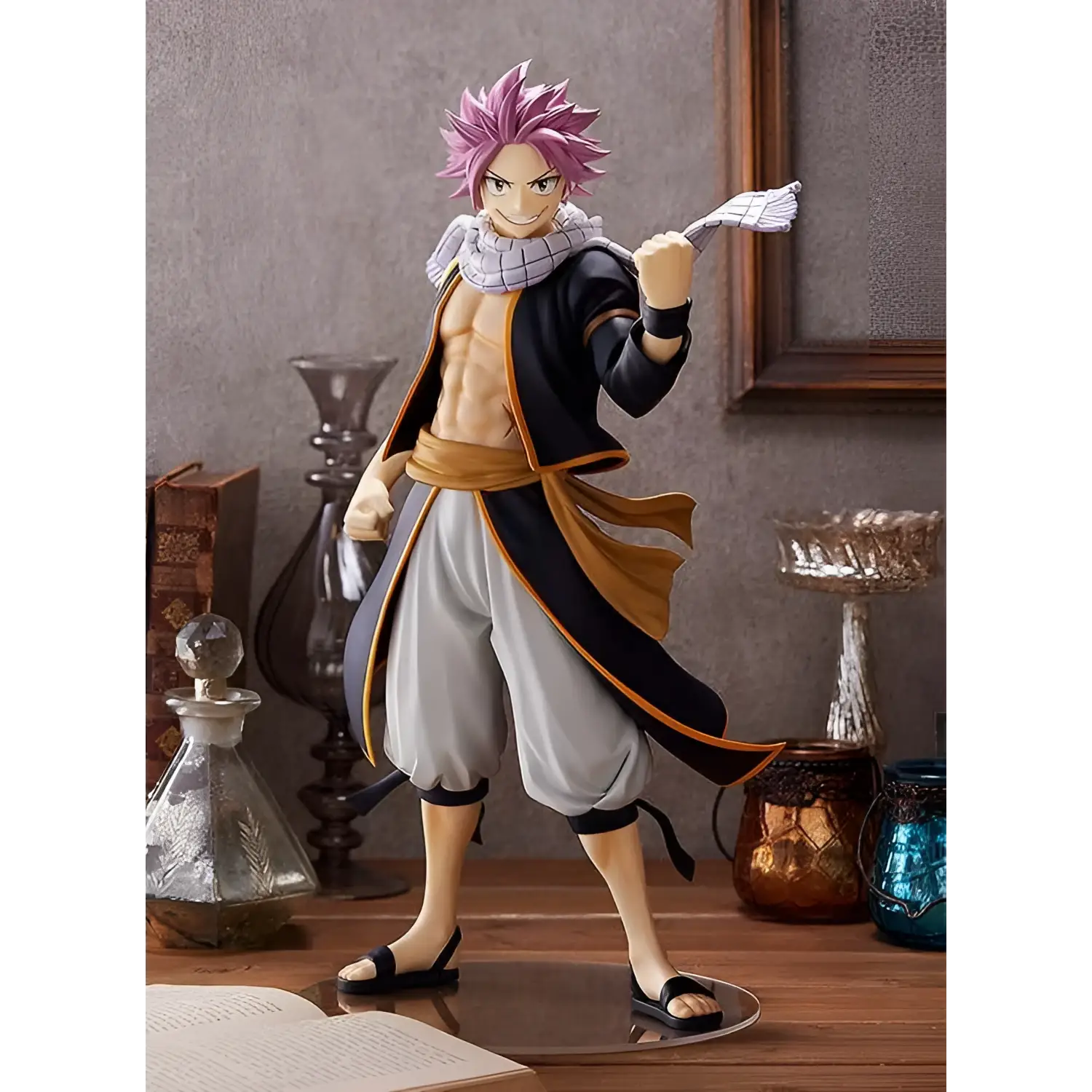 Detaljerad Natsu Dragneel-figur från Fairy Tail, XL-storlek