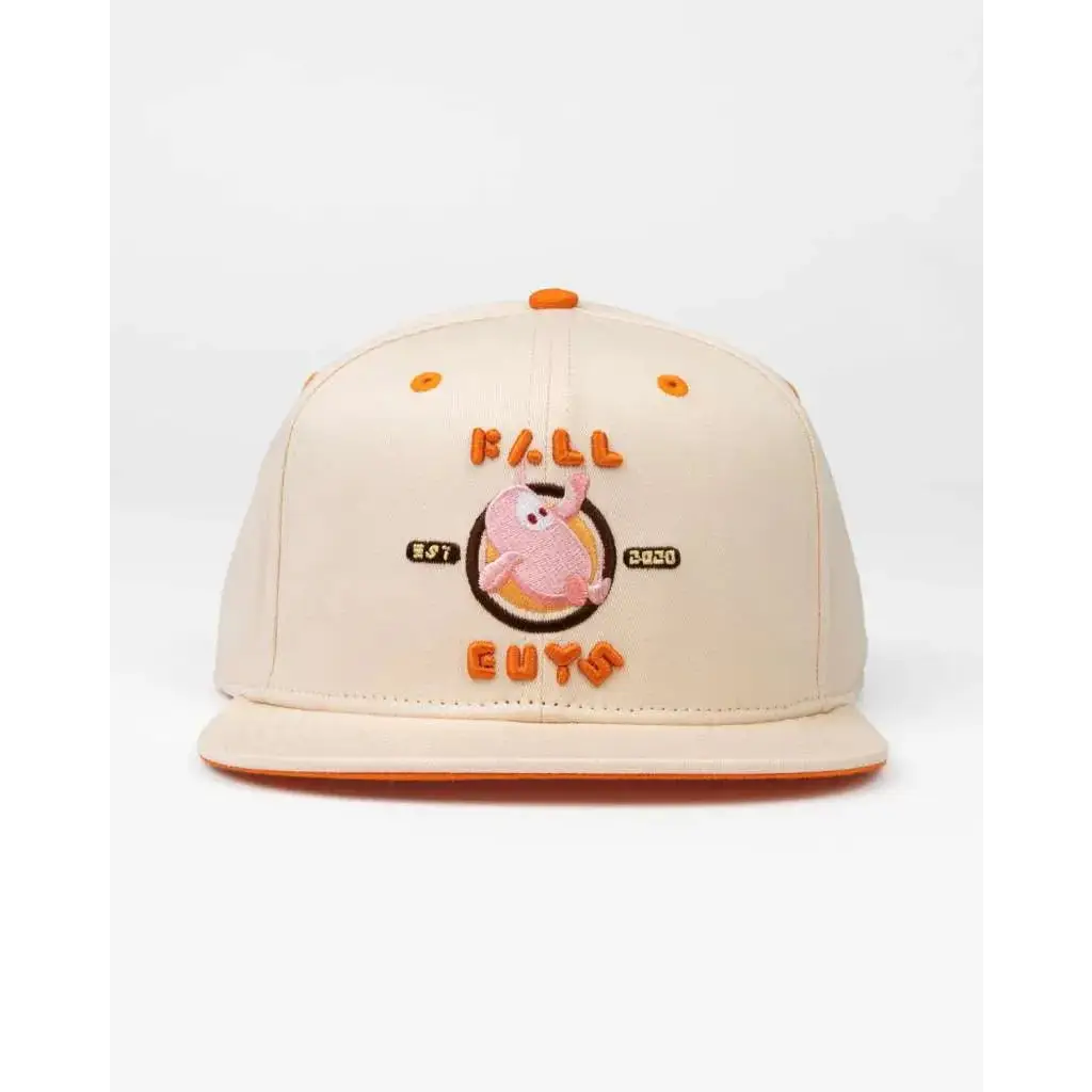 Fall Guys Vit Snapback i Hållbart Material - Robotto