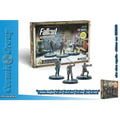 Tre detaljerade 32 mm NCR Top Brass miniatyrer från Fallout Wasteland Warfare