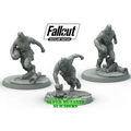 Grå plast Super Mutant Suiciders från Fallout: Wasteland Warfare-setet