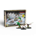 Fallout WW Kreaturer: Stingwings-figurer i grön, röd och svart resin med vita vingar