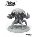 Grå plastfigur av monstret Mirelurk från Fallout, med flera lemmar och texturerad pansar