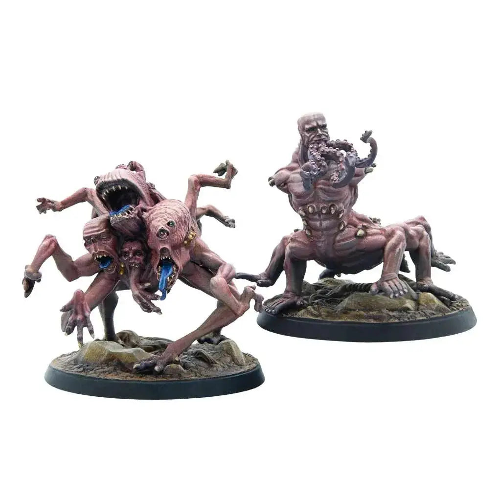 Fallout WW super mutants centaurs figuriner med groteska varelser
