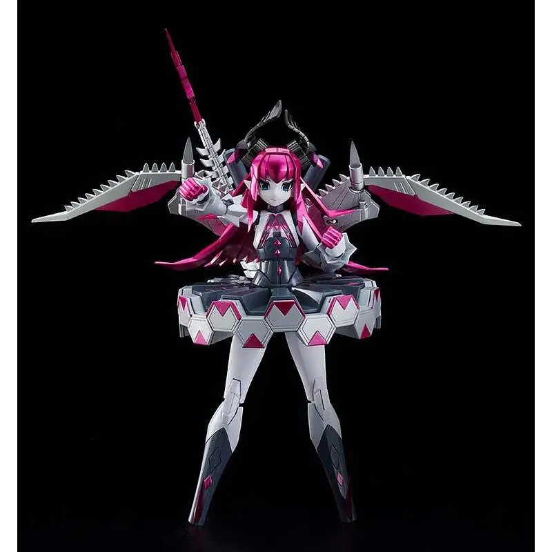 Fate/Grand Order Mecha Eli-chan HAGANE WORKS figur med rosa hår och silver-svart rustning
