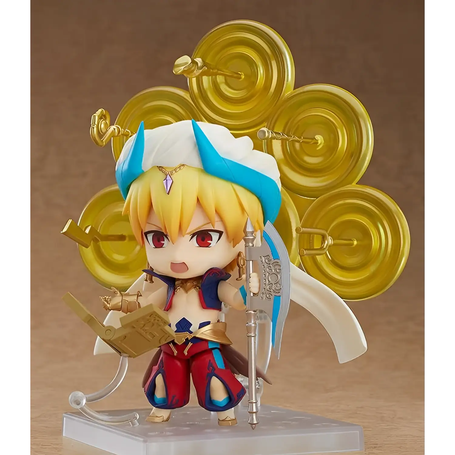 Chibi Nendoroid av Caster Gilgamesh från Fate/Grand Order, Ascension-version