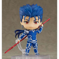 Nendoroid Cú Chulainn Lancer: blå spikig chibi i blå silverrustning med röd spjut