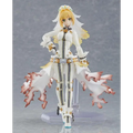 Vit och guld rustad figur av Saber Nero Claudius Bride Figma med koralliknande utskott