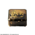 Translucent amber Final Fantasy IV Theme of Love musikbox med guldförgyllning