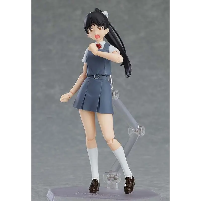 Figma Ren Hazuki animefigur från Love Live! Superstar!! i skoluniform