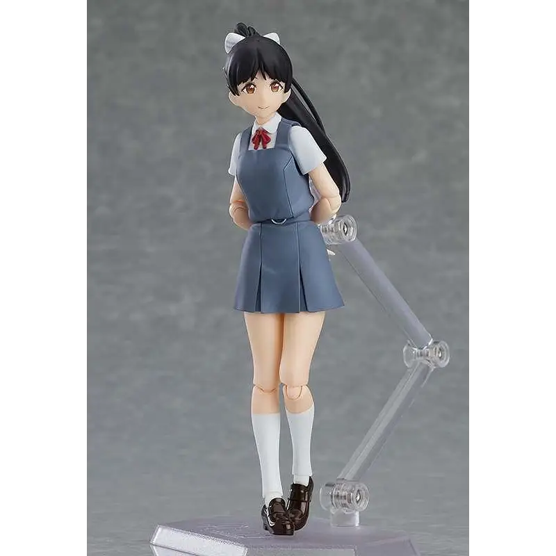 Figma Ren Hazuki-figur från Love Live! Superstar!!, flicka i blå skoluniform