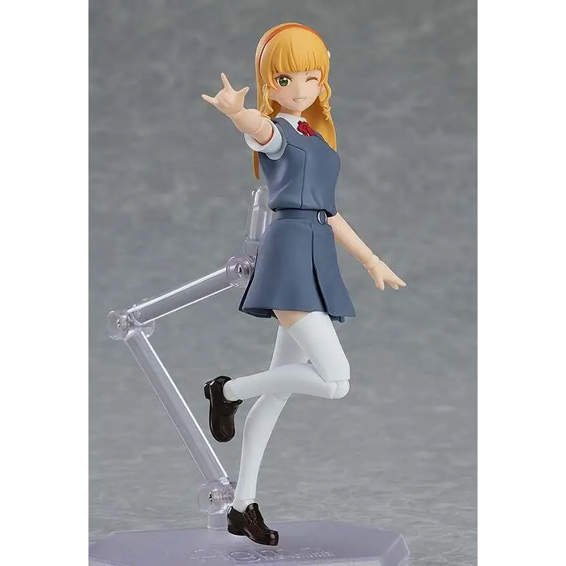 Detaljerad Figma Sumire Heanna-figur från Love Live! Superstar!!, blond anime-tjej i blå skoluniform