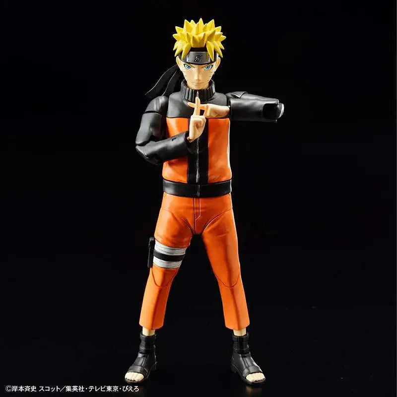 Figur Rise Naruto Uzumaki MK: orange och svart actionfigur i ikonisk ninjaoutfit med spretigt blont hår