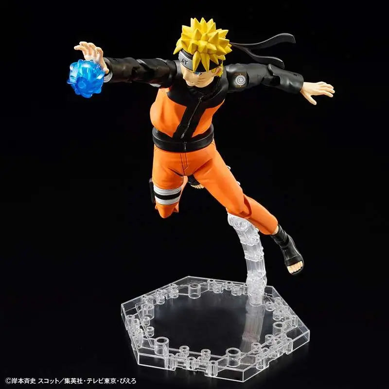 Naruto Uzumaki figur i orange och svart i dynamisk pose med blå chakra boll, Figure Rise MK