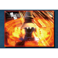 Final Fantasy IX Vivi-kort med mörk mantlad trollkarl och glödande vita ögon