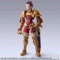 Guldpantrad Delita Heiral-figur i rött korsett och shorts från Final Fantasy Tactics Bring Arts