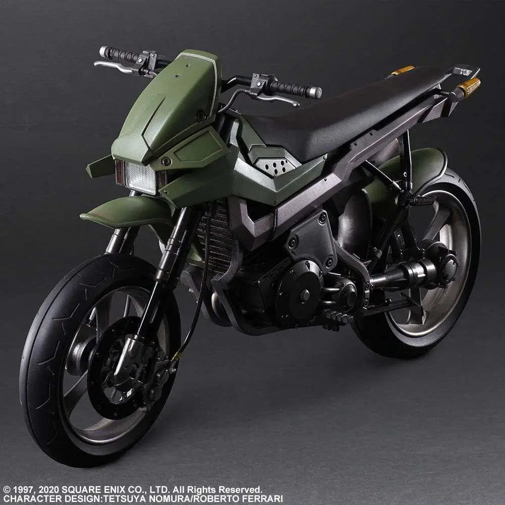 Final Fantasy VII Remake Jessie och motorcykelpaket i olivgrön och svart