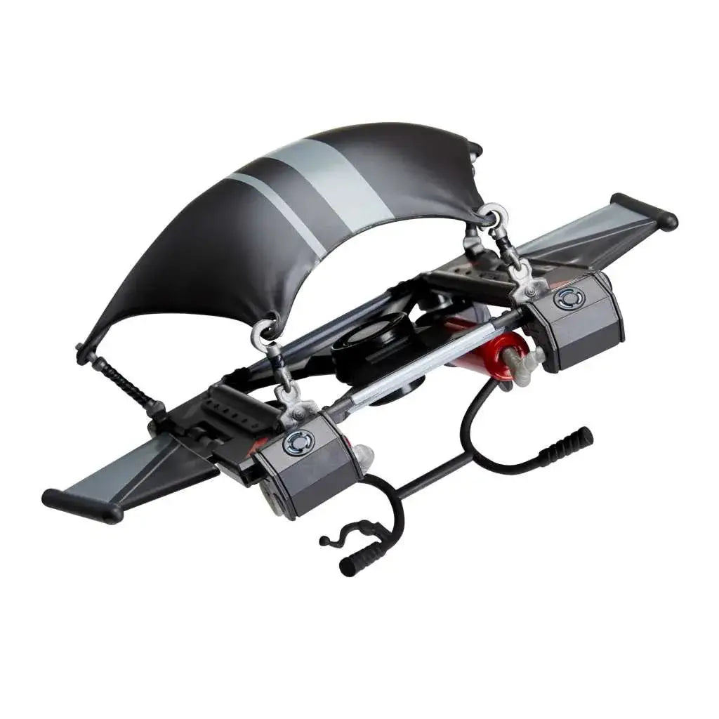 Svart och grå Fortnite-glidare Downshift AF-leksak med silverränder, 15 cm
