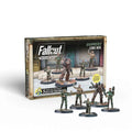 Fallout Wasteland Warfare Gunners Core Box med fem 28 mm resinfigurer i militärkläder