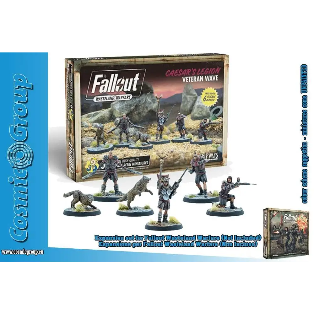 Fallout Wasteland Warfare Caesars Legion Veterans miniatures set