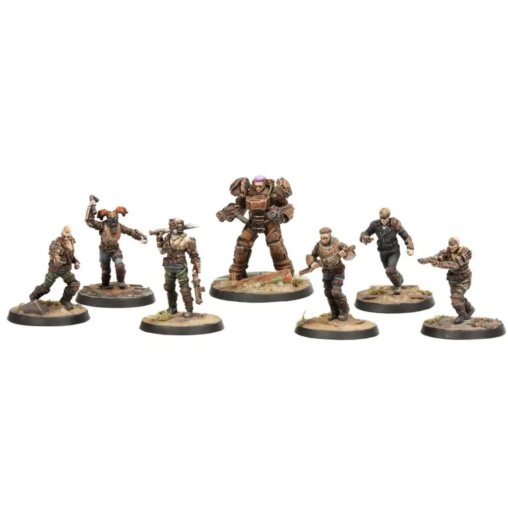Sex Fallout: Wasteland Warfare Fww Raiders Core Set miniatyrer