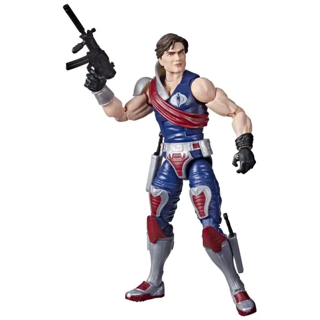 G.I. Joe Classified Series Tomax Paoli actionfigur i blått, rött och silver