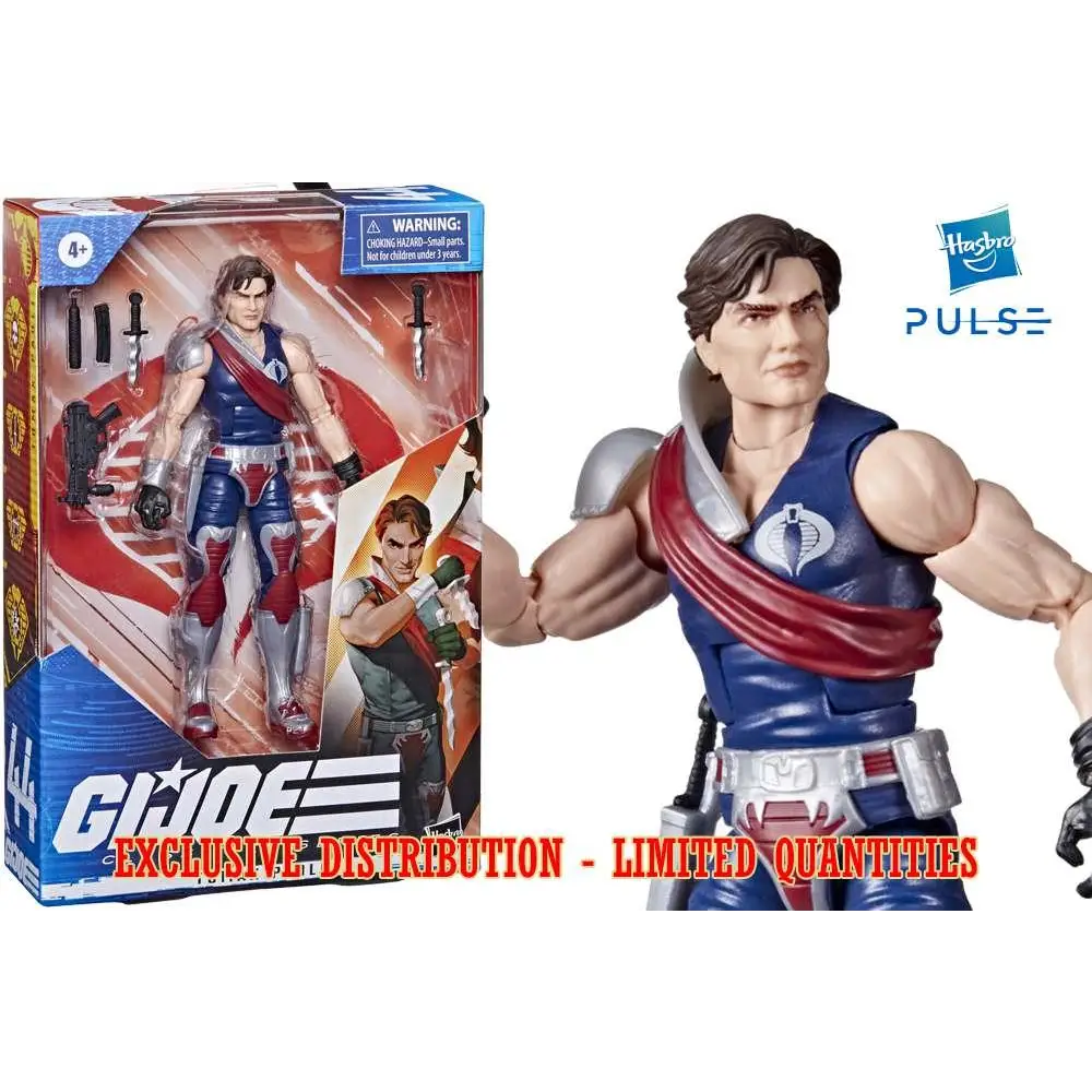 G.I. Joe Classified Series Tomax Paoli action figure med blå och röda G.I.-detaljer