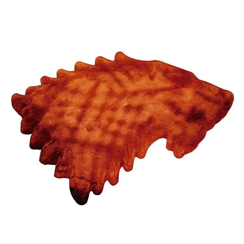 Texturerad rödbrun bladformad kaka i Game of Thrones Stark silikonform