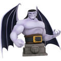 Gargoyles Goliath 1/7 bust: lila demon med svarta vingar på stenpedestal