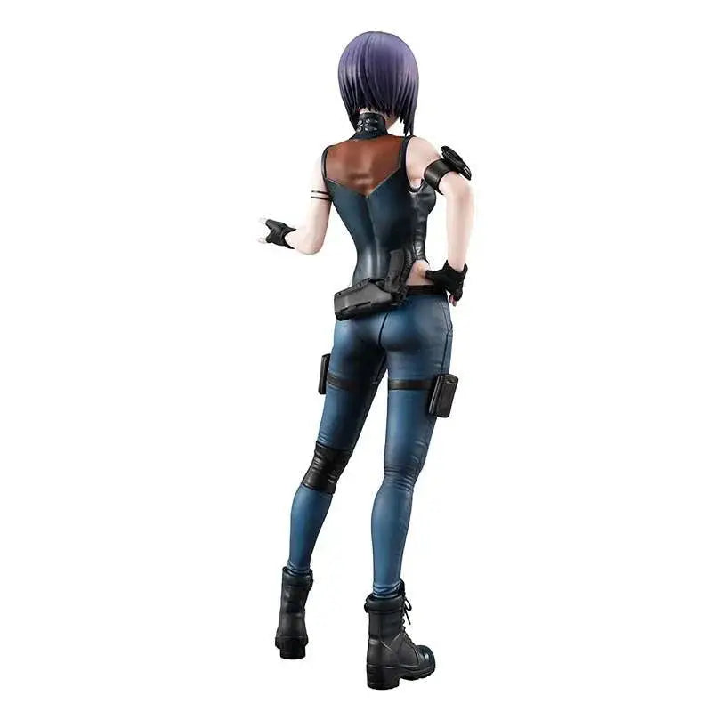 Lila hårig Motoko Kusanagi från Ghost in the Shell SAC_2045 i taktisk outfit