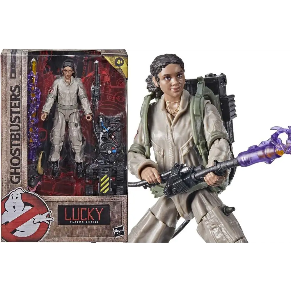 Lucky, detaljerad 10 cm actionfigur från Ghostbusters Plasma-serien av Hasbro