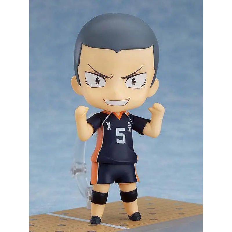 Chibi Nendoroid av Ryunosuke Tanaka, Karasuno volleybollace i arg uniform