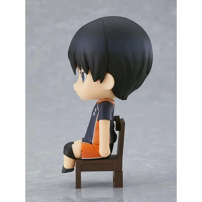Chibi Tobio Kageyama Nendoroid Swacchao i marinblå och orange volleybolluniform