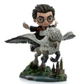 Chibi Harry Potter-figur på Buckbeak-ugglan, detaljerade fjädrar