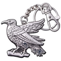 Silver Ravenclaw-nyckelring med detaljerad korp i metall