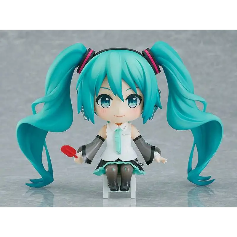 Turquoisehårig Hatsune Miku Nendoroid Swacchao Akaihane med röd kam