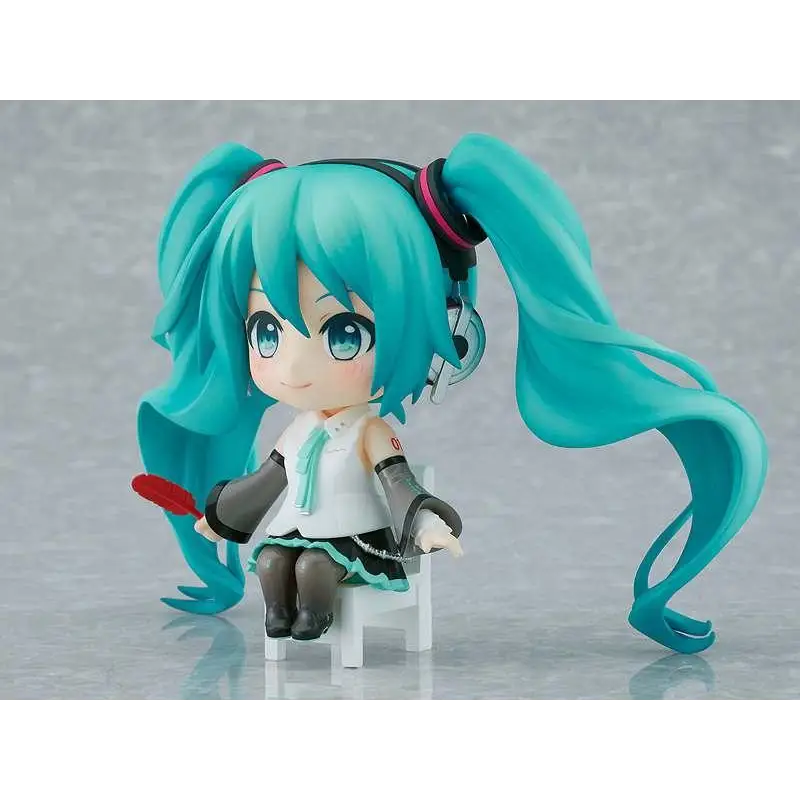 Hatsune Miku Akaihane Nendoroid Swacchao med turkos hår och hörlurar