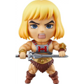 Guldigt hårig, blåögd He-Man Nendoroid i chibi-stil med silverröd rustning