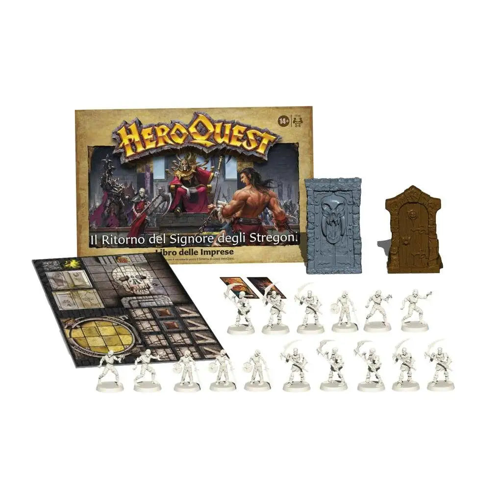 HeroQuest: Il Ritorno del Signore degli Stregoni expansionslåda med fantasyillustration