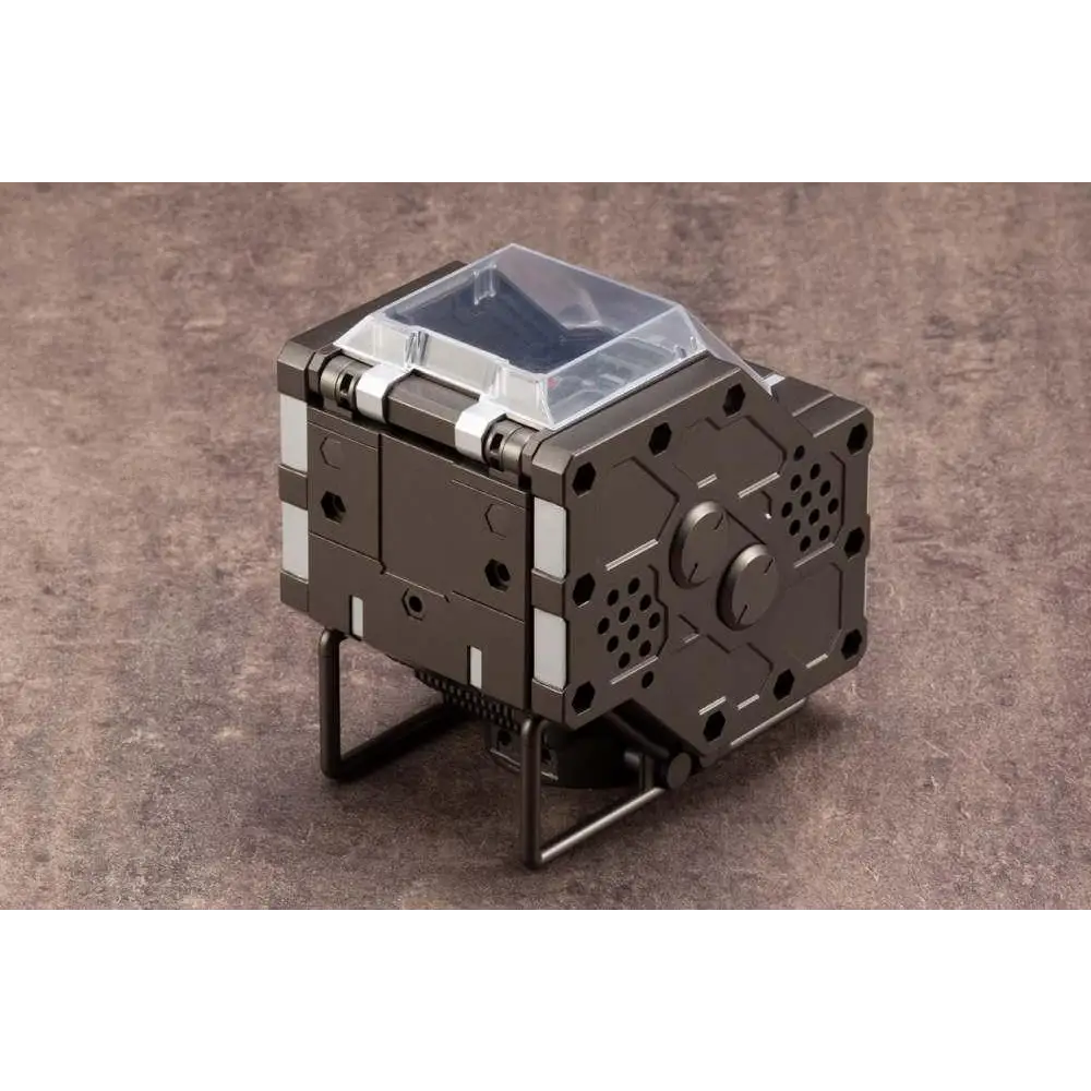 Mörkgrå och vit modulär robotkamera med transparent topp i Hexa Gear Booster Pack 004 - Multi Pod