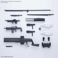 Svartvita plastmodellkit-tillbehör för Gundam-figur i HG Amaim Warrior A/T Border Vapenset