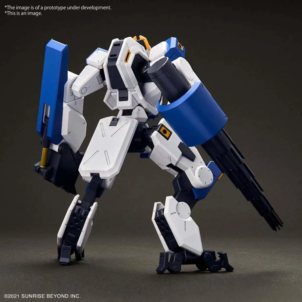 Vit HG Mailles Byakuchi Drill & Claw Arm 1/72 vitblå robotmodell med kanon och svärd