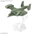 Olivgrön plastmodell av V-22 Osprey på akrylfot, Hg Stork Carrier V-33 1/72