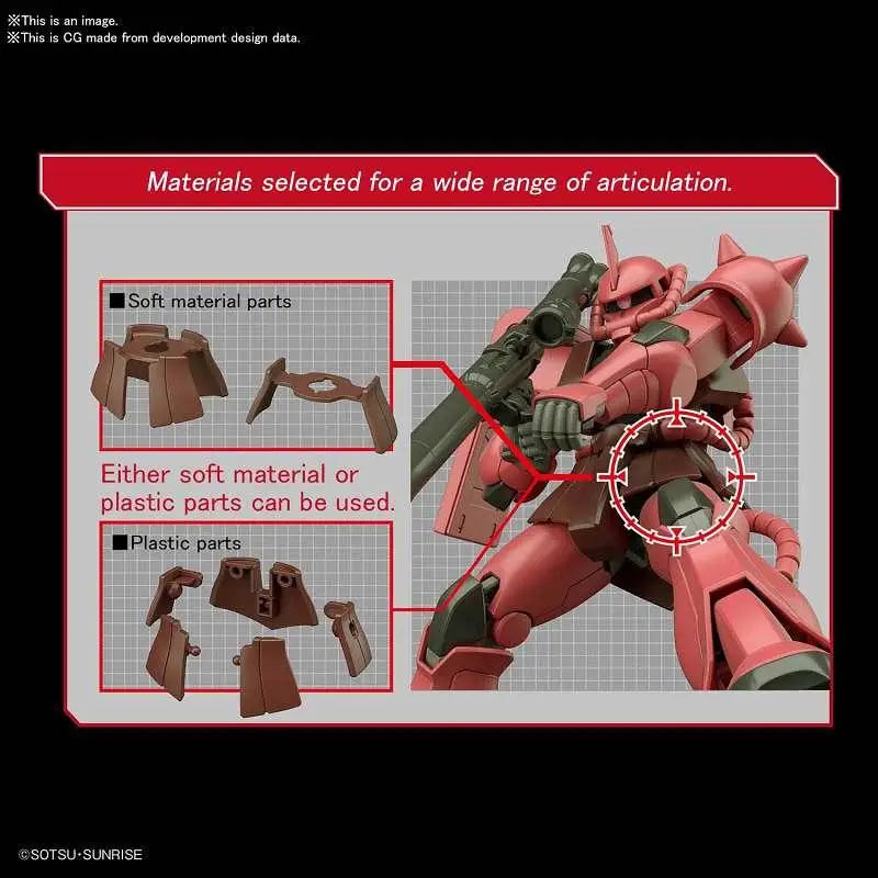 HG Zaku II MS-06S 1/144 Byggsats - Robotto