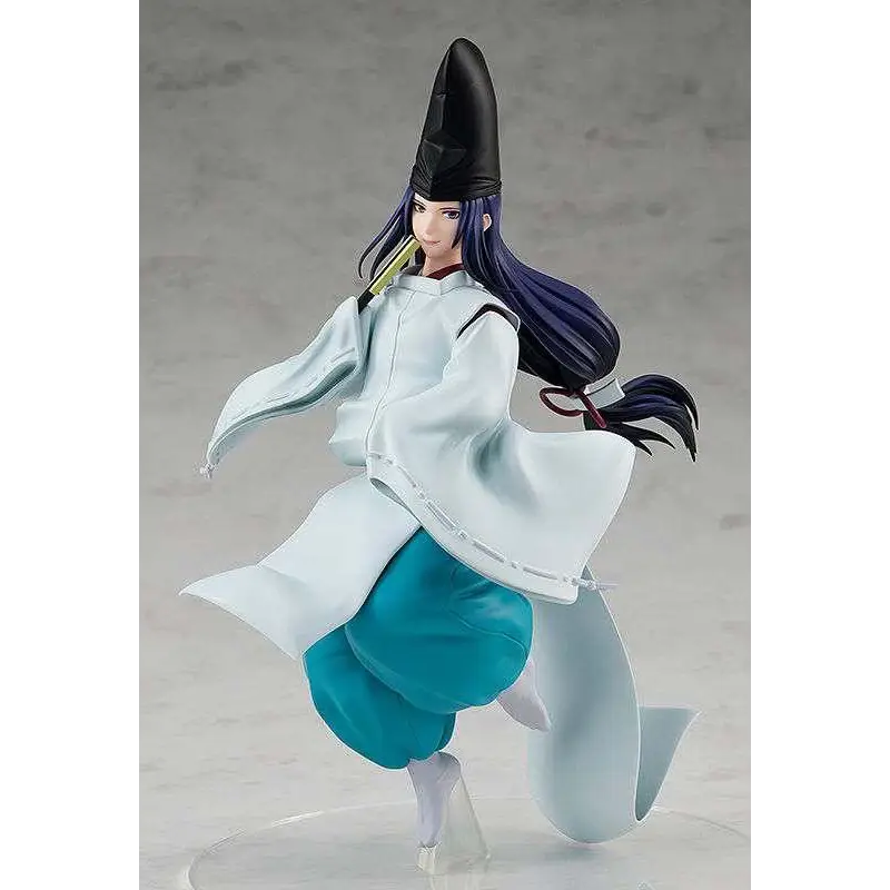Detaljerad figur av Fujiwara-no-Sai från Hikaru no Go med lila hår